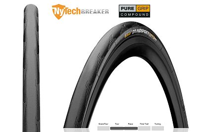 Превью  Велопокрышка CONTINENTAL Grand Sport Race 28"/700C Кевлар 180 TPI